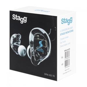 Stagg SPM-435 TR - écouteurs intra-auriculaires de monitoring 4 voies