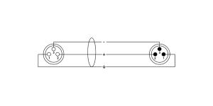 CORDIAL - Câble audio symétrique XLR - XLR mâle/XLR femelle - 1m