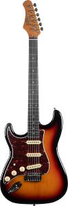 EKO GEE ST300-SB-LH - ST 300 - Type Strat vintage - Sunburst gaucher