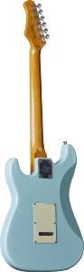 EKO GEE ST351-BLU - ST 351 - Type Strat vintage HSS - touche érable - Daphne Blu