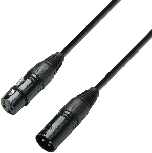 Câble DMX XLR mâle vers XLR femelle 0.5 m