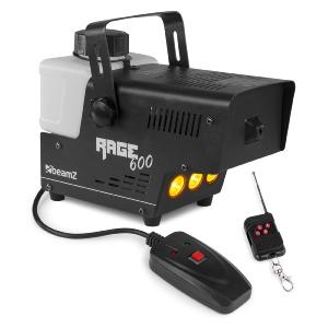 BEAMZ RAGE600LED - MACHINE A FUMEE 600W,EFFET LED AMBRE AVEC CONTROLEUR SANS FIL