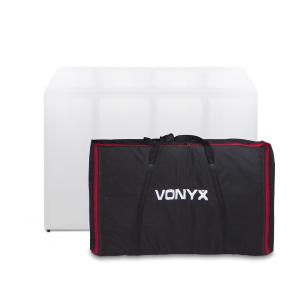 VONYX DB5-Pro DJ - Ecran DJ alu, 2 m, table intégrée