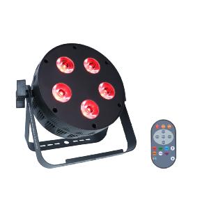 POWER LIGHTING XPRO PAR 5x10W QUAD - Par Slim 5 Leds de 10W 4-en-1
