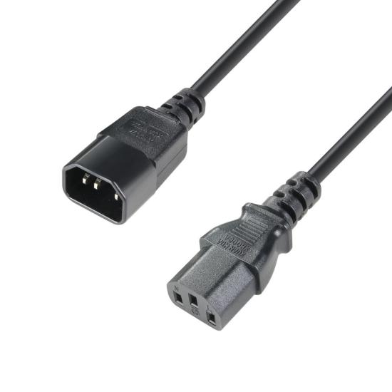 ADAM HALL 8101 KE 0050 - Power Extension Cable C14 - C13 0.5 m