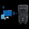 BE 9700 UHF PT MK2 - Sono portable 200W+100W+2 micros+Serre-tête+DVD+USB