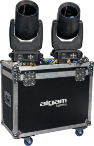 ALGAM LIGHTING LAL MB100-FLIGHT-DUO - Pack 2 x MB100 en flight case