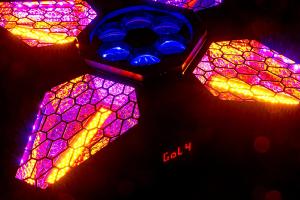 ALGAM LIGHTING - VINTAGE-FLOWER Projecteur rotatif multi-effet à LED