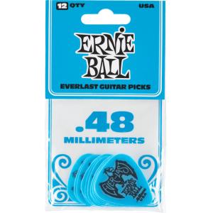 ERNIE BALL AEB 9181 - Sachet de 12 médiators bleu 0,48mm