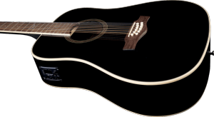 EKO GEA NXT-D100CWE-BLK12 - Dreadnought XII - Dreadnought 12 cordes électro blk