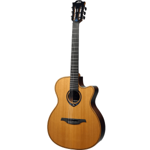 LAG GLH TNHV15ACE - Guitare classique Nylon HyVibe 15 Auditorium cut