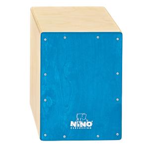 NINO PERCUSSION - Cajon Nino 13 Bouleau Facade Bleu