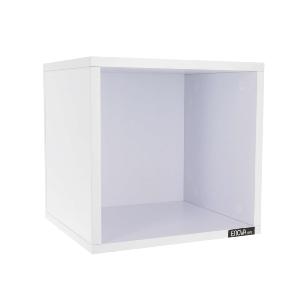 ENOVA hifi VINYLE BOX 120WH - Meuble blanc pour 120 vinyles