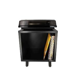 ENOVA VINYLE LOVER CUBE BL - Meuble Hifi noir