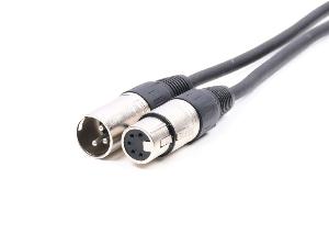 GLT - XLR DMX ADAPTATEUR 5 BROCHES FEMELLE/3 BROCHES MALE 1M