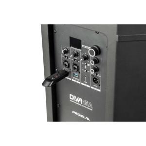 PROEL DIVA15A - Enceinte amplifée 15" 1000 watts : bluetooth