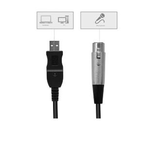 POWER STUDIO UTX 100 - Câble USB/XLR Femelle