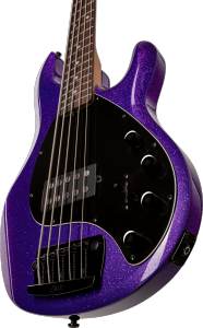 STERLING BY MUSIC MAN GSB RAY35-PSK-R2 - StingRay35 - Purple Sparkle - 5 cordes