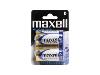 Blister de 2 piles LR20 MAXELL 1.5 Volts Alcaline AAA 0% de mercure