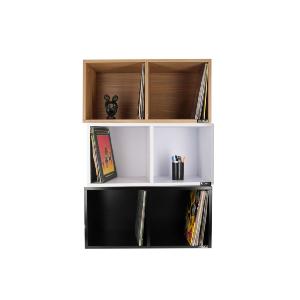 ENOVA VINYLE BOX 240BL - meuble noir pour 240 vinyles