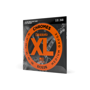 D'ADDARIO - Cordes à filet plat pour guitare électrique D'Addario Chromes ECG26