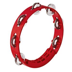 NINO PERCUSSION - TAMBOURIN NINO ABS 8"/1 RANG ROUGE