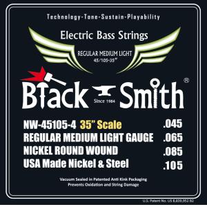 BLACK SMITH NW45105-435 - jeu cordes basse 4 cordes 45-105 35