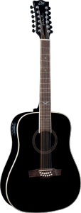 EKO GEA NXT-D100CWE-BLK12 - Dreadnought XII - Dreadnought 12 cordes électro blk