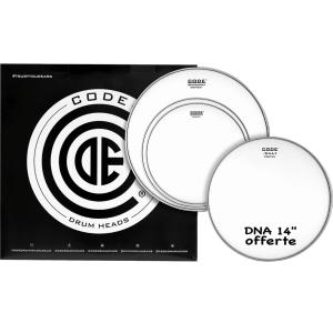 CODE DRUMHEADS PCO TPGENCTDS - Tom - Sablée Std 12" 13" 16" + 14" DNA