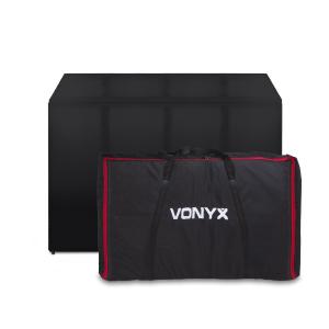 VONYX DB5-Pro DJ - Ecran DJ alu, 2 m, table intégrée