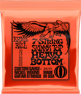 ERNIE BALL - CEB 2615 - Jeux - Skinny top HB 7 cordes 10-13-17-30-42-52-62