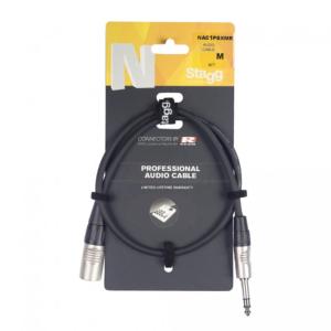 STAGG NAC1PSXMR - Série N, câble audio, jack/XLR (m/m), symétrique, 1 m