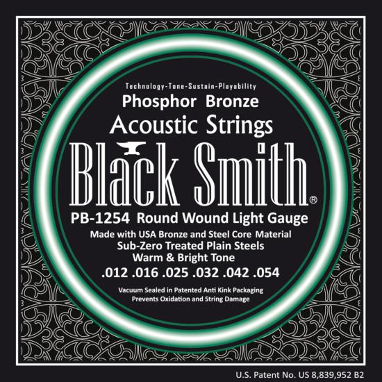BLACK SMITH PB1254 - cordes guitare acoustique 12 -54