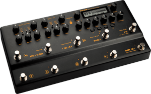 NUX MNU TRIDENT - 10 switchs, 10 blocs effets, MIDI, looper