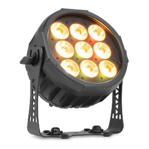 BEAMZ - PAR à LED sur batterie, 9 x 20 W RGBALC, DMX, étanche IP65