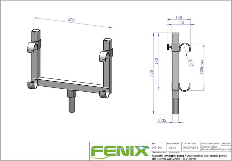 FENIX Adaptateur AC590 pour series MEGARA ELV