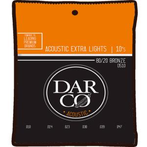 DARCO  CDA D510 - Cordes pour guitare acoustique  80/20 Bronze extra-light 80/20
