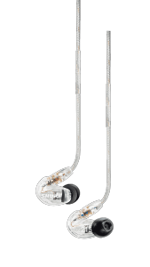 Shure - SE215-CL Dynamique 1 voie translucide EAR MONITOR