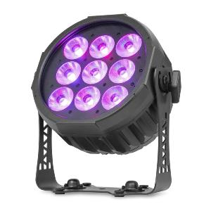 BEAMZ - PAR à LED sur batterie, 9 x 20 W RGBALC, DMX, étanche IP65