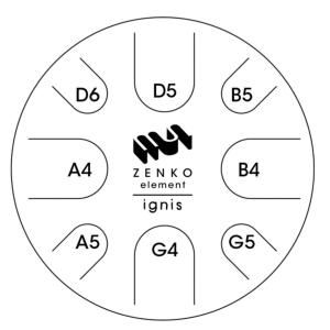 METAL SOUNDS ZENKO ELEMENT - Steel tongue drum - Ignis