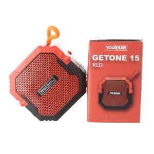 YOURBAN GETONE 15 RED - Enceinte Nomade Bluetooth Compacte - Couleur Rouge