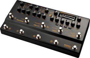 NUX MNU TRIDENT - 10 switchs, 10 blocs effets, MIDI, looper