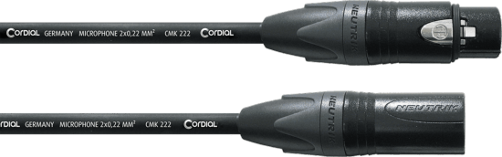 CORDIAL ECL CPM20FM - Câble audio symétrique standard XLR mâle/XLR femelle 20m