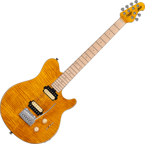 STERLING BY MUSIC MAN GSU AX3FM-TGO-M1 - Axis - Flame Maple - Trans Gold