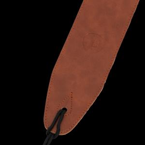 PRODIPE SCUIR1 - Sangle cuir marron pleine fleur pour guitare