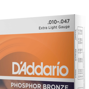 D'ADDARIO EJ15 - Phosphor Bronze Acoustic Guitar Strings, Extra Light, 10-47