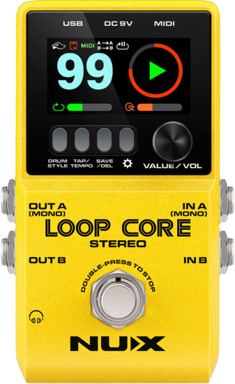 NUX MNU LOOPCORE-STEREO - Looper & boîte à rythmes stéréo