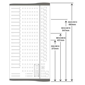 POWER ACOUSTICS - MX20 USB V2 - Mixeur USB