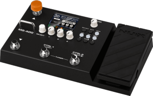 NUX MNU MG400 - 4 switchs, LCD 2,8" couleur, pédale d'expression