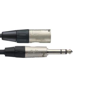 STAGG NAC6PSXMR - Série N, câble audio, jack/XLR (m/m), symétrique, 6 m